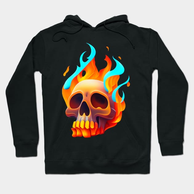 Animated skull Hoodie by Crazy skull